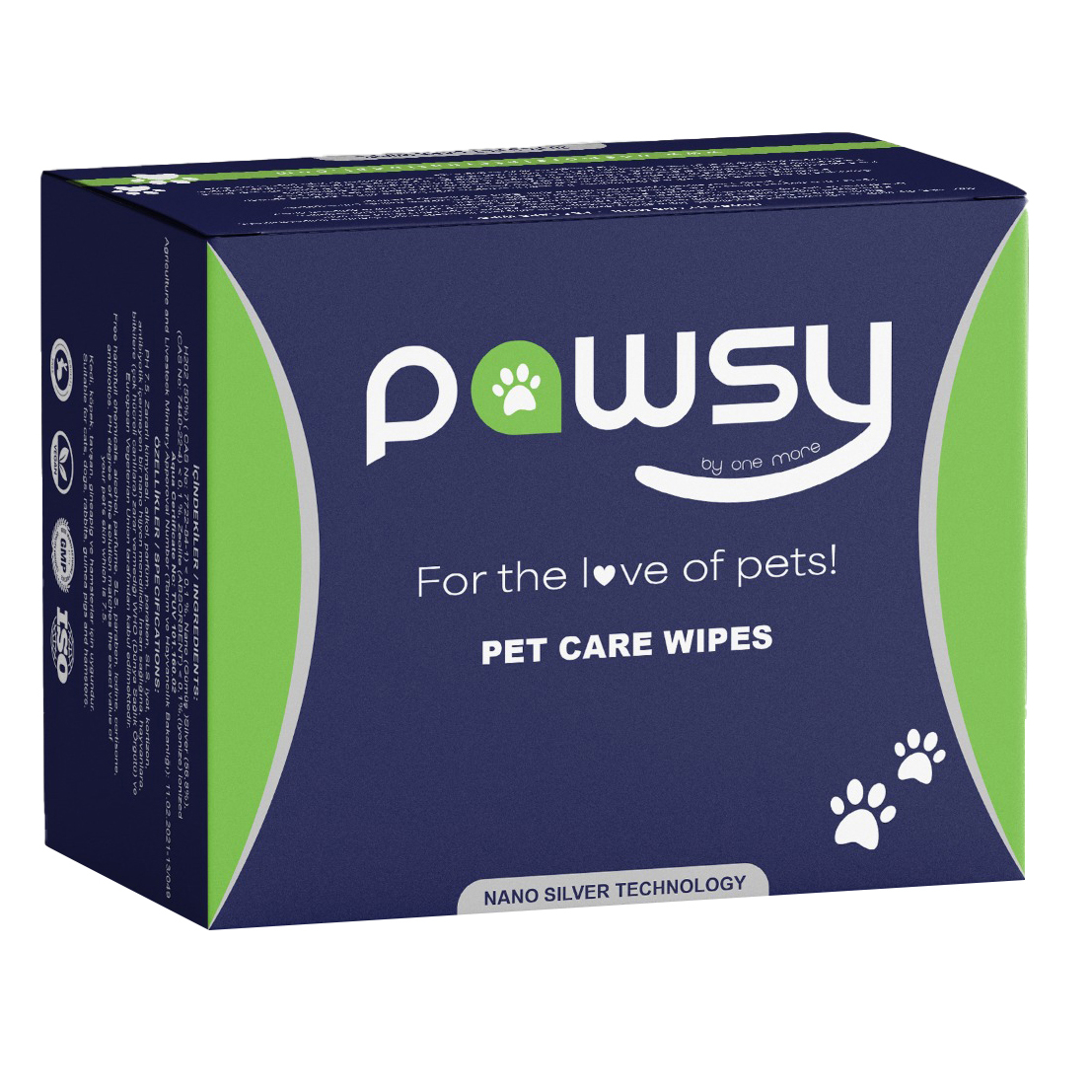 Pawsy by One More Pet Care Wipes